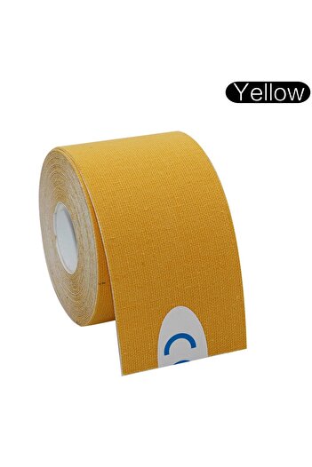 Choice3 Yellow Stonego Kinesiology Tape 6 Colors 5cm x 5M Athletic Elastic Cotton Adhesive for Sports Recove