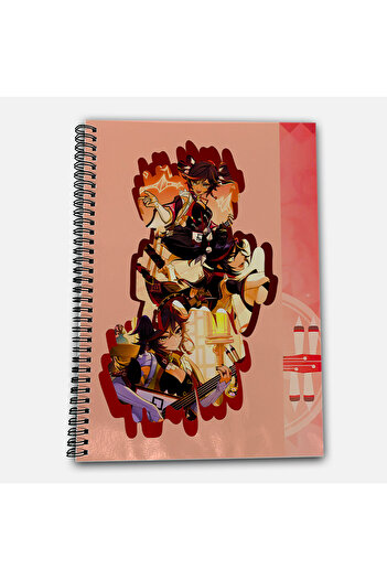 Define Moyas Genshin Impact Xinyan Checkered A4 School Notebook 72 Sheets Model 2