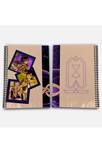 Define Moyas Genshin Impact Sethos Checkered A4 School Notebook 72 Sheets Model 2