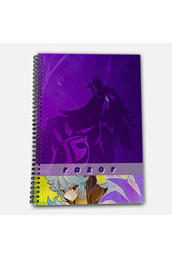 Define Moyas Genshin Impact Razor Unlined A4 School Notebook 72 Sheets Model 3