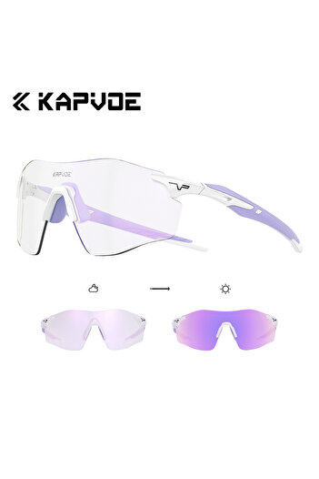 KAPVOE Running glasses K133-PH-PU-1L-15 New Photochromic Bicycle Sports Glasses Men Women Outdoor Ro