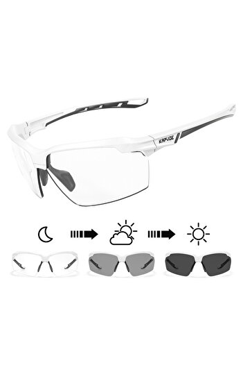 KAPVOE Photochormic 1lens K87-PH-1L-05 Photochromic Cycling Glasses Man Bicycle Sports Running Sungl