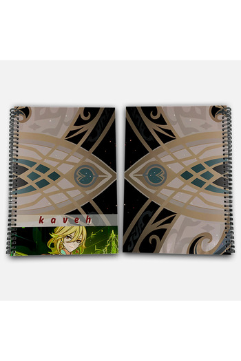 Define Moyas Genshin Impact Kaveh Striped A4 School Notebook 72 Sheets Model 3