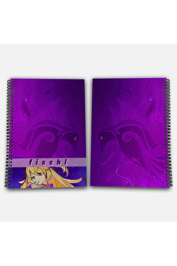 Define Moyas Genshin Impact Fischl Unlined A4 School Notebook 72 Sheets Model 3
