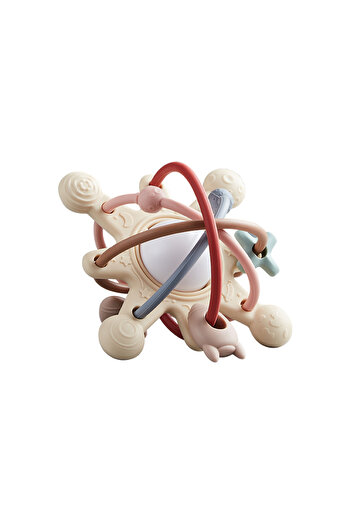 Choice Chocolate Baby Silicone Hand Catching Ball Baby Chewing Teether Toy Hand Bell 0-12 Months Newborn Se