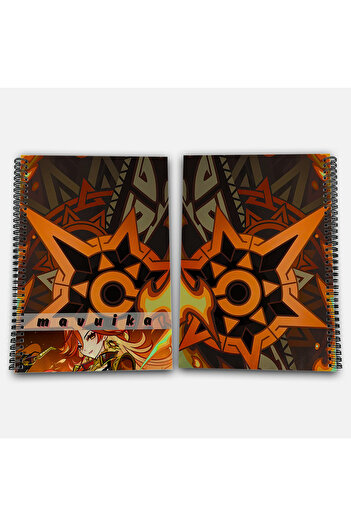 Define Moyas Genshin Impact Mavuika Striped A4 School Notebook 72 Sheets Model 3