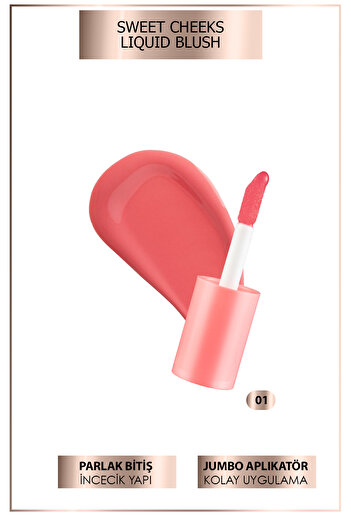 Lollis Sweet Cheeks Liquid Blush / Sweet Cheeks Likit Allık /