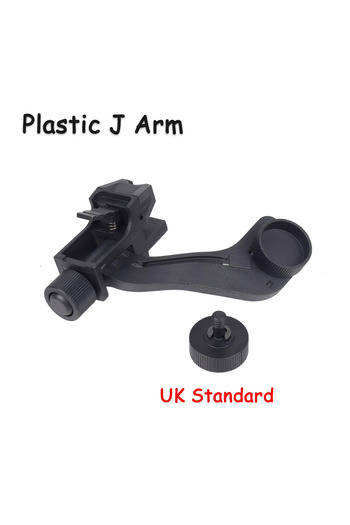 Choice black BOOIU J Arm Night Vision Mount for AN/PVS-14 Monocular NVG Dovetail Night Vision Scope Tactica