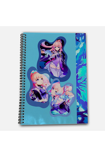 Define Moyas Genshin Impact Kokomi Striped A4 School Notebook 72 Sheets Model 2