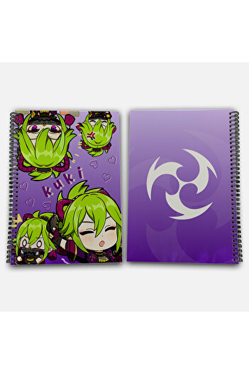 Define Moyas Genshin Impact Kuki Shinobu Unlined A4 School Notebook 72 Sheets Model 1