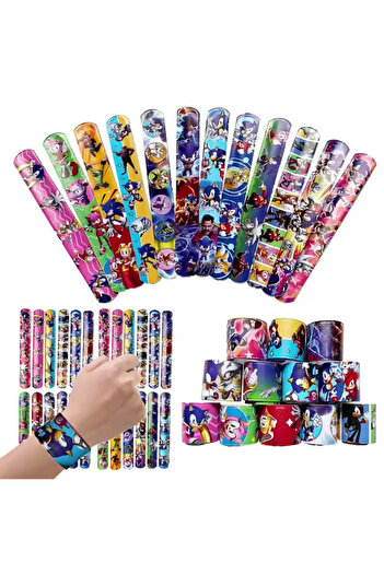 choice2 36pcs Slap Bracelet Bandai 36/24/12Pcs Sonic Slap Bracelets Party Favors Birthday Party Gifts Baby S