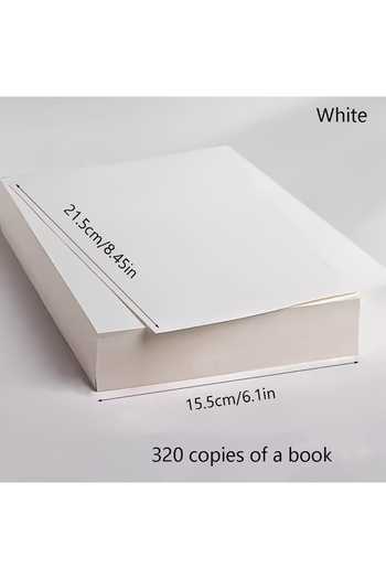 Choice 320 Brown 320pcs Durable Blank Paper Multipurpose Paper for Drawing Calculations Notes and Messages