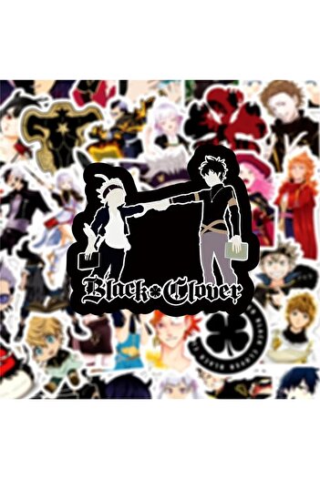 Choice A413859-50PCS 50PCS Black Clover Animation Graffiti Waterproof Stickers Personalized Creative Decora