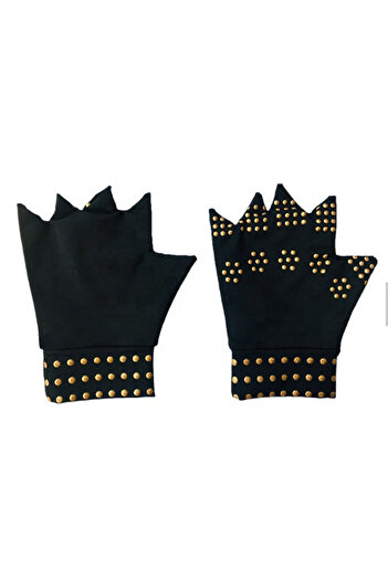 Choice Black Gold KoKossi Glue Dispensing Pressure Half Finger Gloves Magnetic Therapy Anti Slip Rehabilita