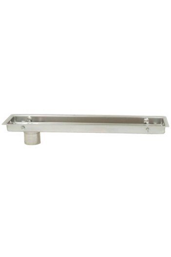 EBDAA HOME Tile drain steel with side outlet - Saudi-made - 10x40 cm