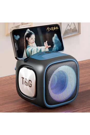 T&G Mini Rechargeable Bluetooth Speaker Portable Stereo Outdoor Speaker with Light