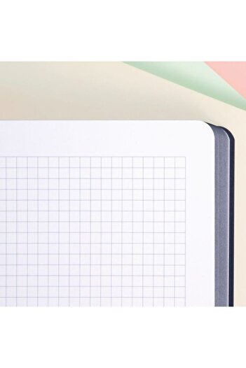 Milan Notebook A4, 48 Sheets, Stitched, Color Blue, Paper Weight 95g/sm, Grid Format