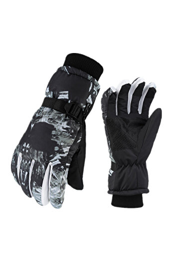Choice One Size Men Black Ski Gloves Ultralight PU Waterproof Winter Warm Gloves Snowboard Male Cycling Mot