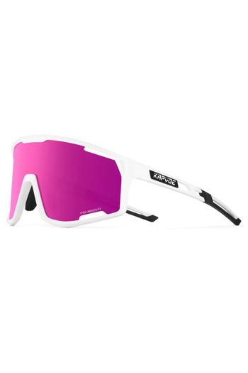 KAPVOE 1LENS Polarized-07 Men Polarized Cycling Sunglasses Outdoor Women Road Bike UV400 Goggles Bic