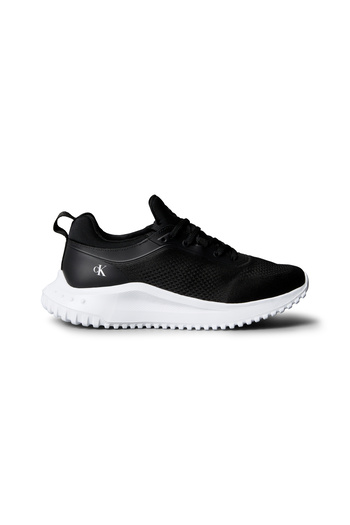 Calvin Klein Women Black & White Eva Runner Sock Mix Low Top Trainers