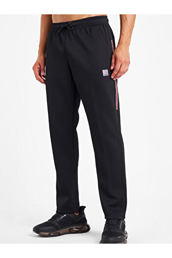 Lescon Zippered Hooded Black Men's Tracksuit Set 25N-1128/1129