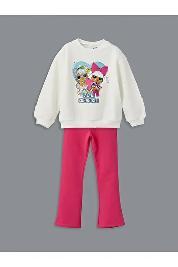 LC Waikiki Lol Surprise Licensed Girl's Tracksuit Set