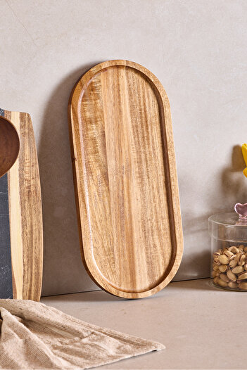 Perotti Acacia Presentation Plate 35X16 cm