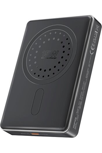Promate Ultra-Compact 10000mAh Power Bank with Ultra-Fast 15W MagSafe Compatible, Blade 10 Black