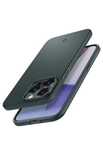 Spigen Thin Fit case for iPhone 14 Pro, Abyss Green