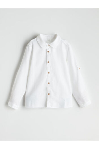 LC Waikiki New Season Basic Long Sleeve Boy's Shirt