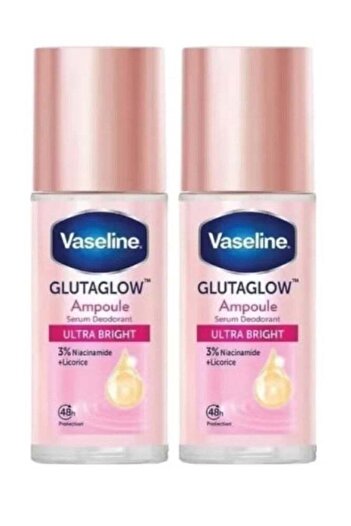 Vaseline Bright & Renew Gluta Glow Deodorant, 2*45ml