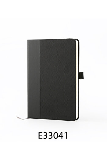 ORYX Unisex Textile-Covered Modern Notebook – Durable, Stylish Journal with Soft Touch Black