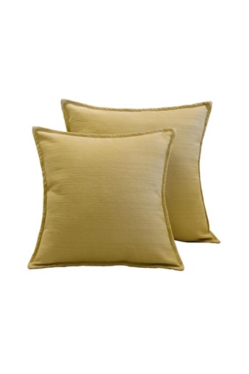 UIQ Set 2 decorative pillowcases UIQ, 45 x 45 cm, Yellow