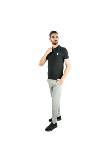 Giordano Men's Slim Fit Embroidered Infinite Polo