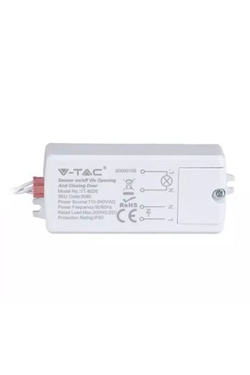 V-TAC Motion Sensor Ip20 Power Response Closing Opening