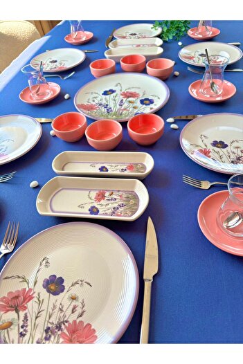 QUEEN Hercai Series 6-Person 23-Piece Breakfast Set with Sauce Bowl