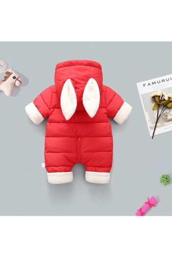Superbaby Red jumpsuit made of felt - Rabbit