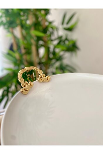 Sillage Home Lüks Porselen Sunum Tabağı ve Kase Seti – Gold Metal Ayaklı