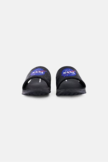 SKECHERS Kids Boy Gambix Astrode Slip On Outdoor Slides, Black