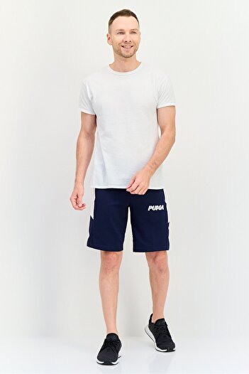Puma Men Sportswear Fit Drawstring Outdoor Shorts, Navy