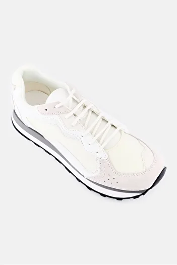 Armani Exchange Men Lace Up Casual Shoes, Off White