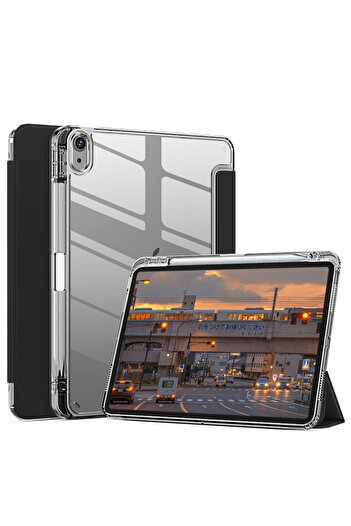 Choice iPad 10 iPad 11(A16) لون أسود مع حافظة حامل قلم لجهاز iPad Pro 11 iPad الجيل العاشر iPad 1