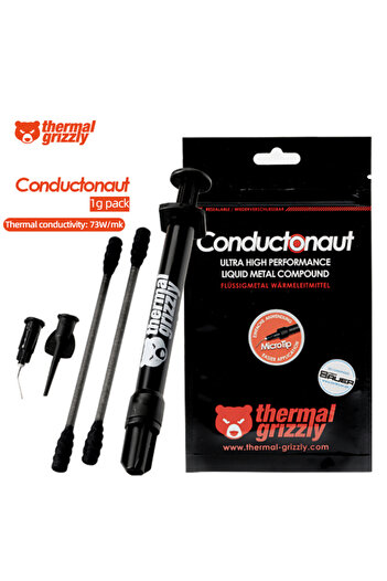 Choice1 1g Thermal Grizzly Conductonaut 1g/5g CPU Thermal Paste For Computer CPU/GPU 73W/MK Liquid Metal Coo