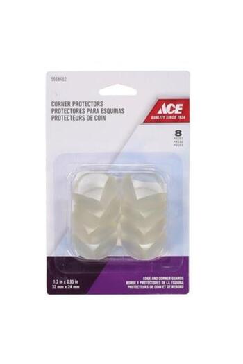 ACE Plastic Corner Protector (Pack of 8, 3.2 x 2.4 cm)