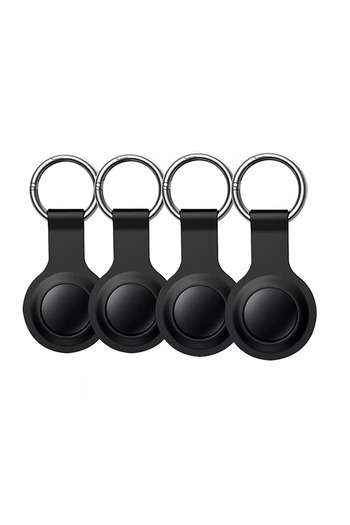 Choice black-4pack Air Tags-4 Pack Bluetooth Tracker Works with Apple Find My APP Locator for Luggage Backp