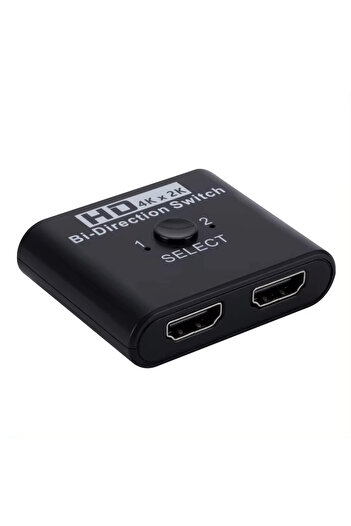 Choice black 4K 60Hz HDMI Bi-Directional Switch 2x1 Splitter 2 Ports Input 1 Output For PC Laptop Monitor T
