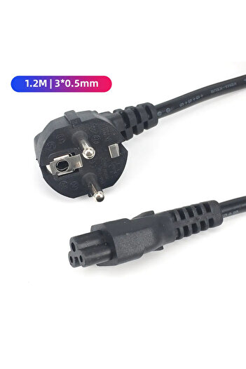 Choice 1.2M EU European AC Power Cord Euro IEC C5 Power Extension Cable 1.2m 1.5m Power Cable For Notebook