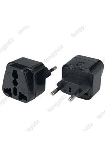 Choice White Universal 2 Round Pin Plug Adapter Convert EU/AU/US/UK to Brazil Switzerland Italy Jack Electr
