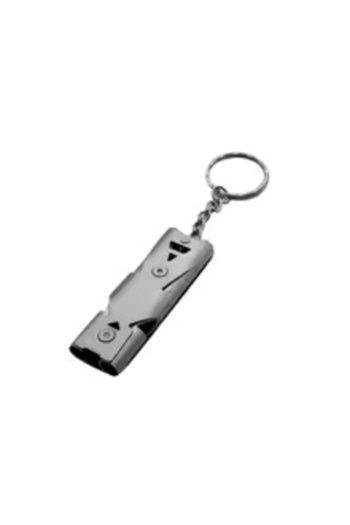 Choice Silver Survival Whistle Keychain–High Decibel,Emergency Whistle for Outdoor,Camping&Hiking–Double Tu
