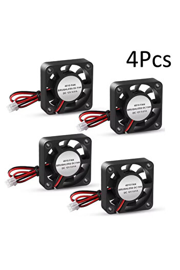 choice2 24V 4PCS 3D Printer 4010 Brushless DC Fan 12V 24V 40*40*10mm Low Noise Cooling Fans Blower Ball Bear